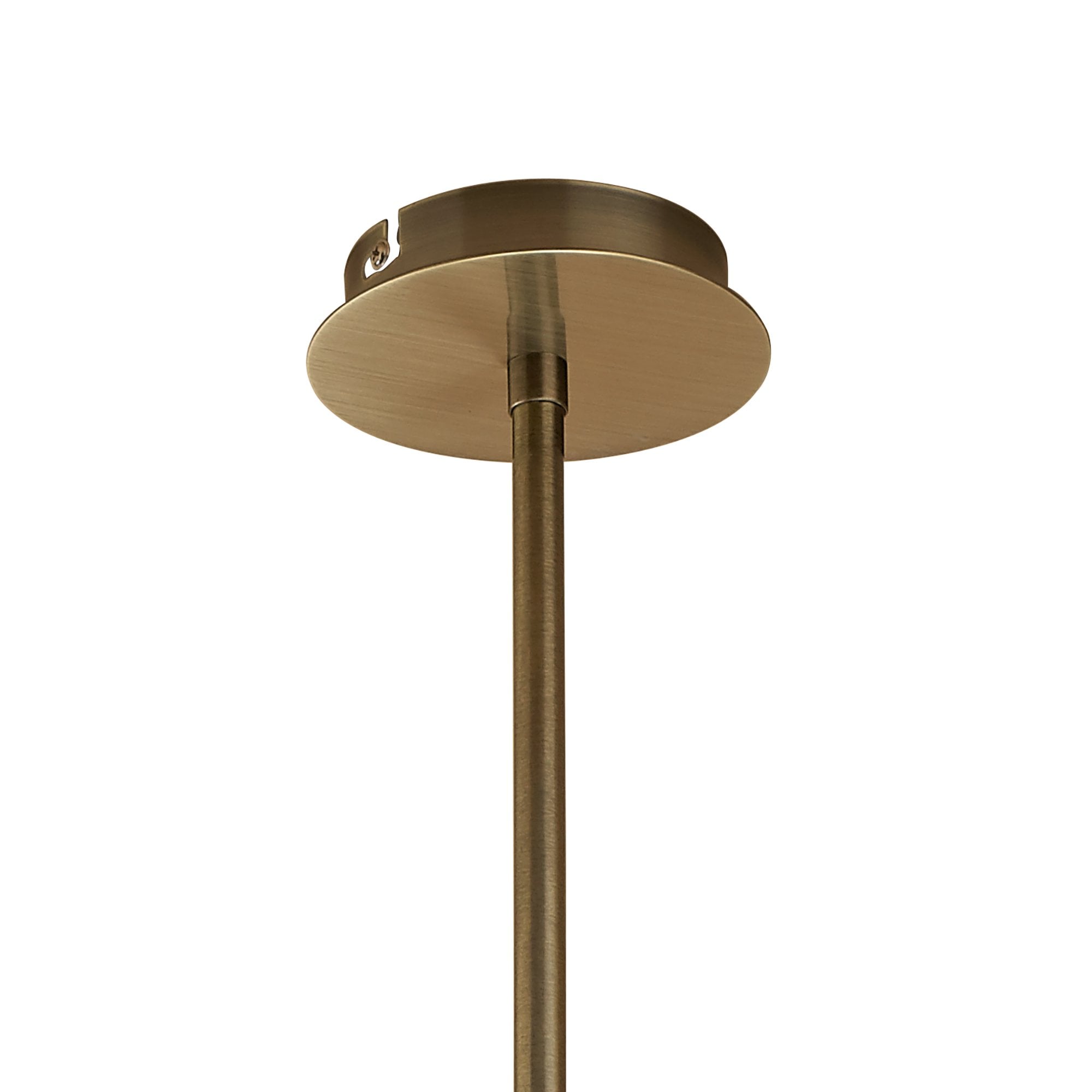 Ice Pendant 4 Light G9 ECO Bar, Antique Brass