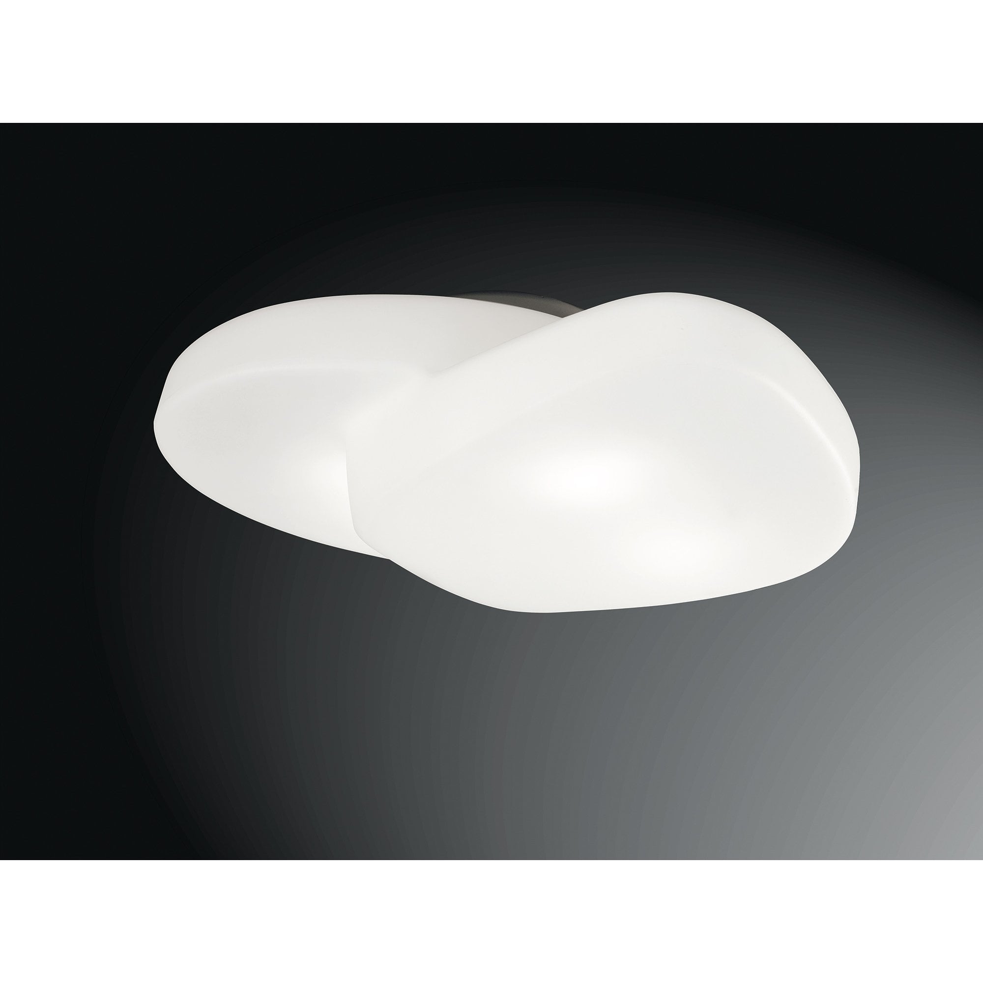 Ufo Ceiling 4 Light E27 Outdoor IP44, Matt White/Opal White