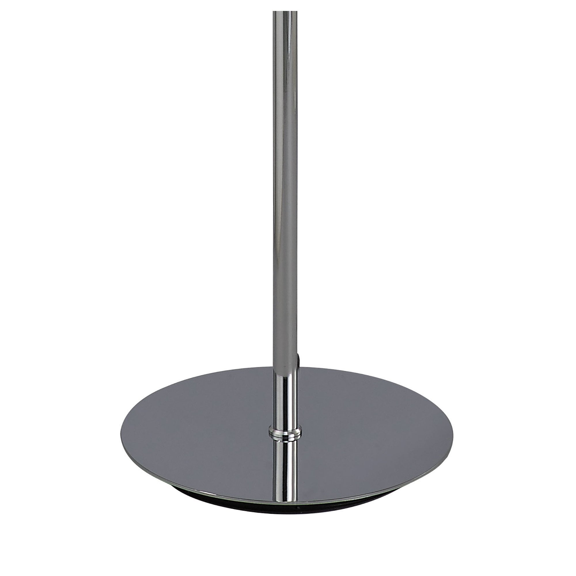 Mediterraneo Floor Lamp 2 Light E27, Polished Chrome/Frosted White Glass