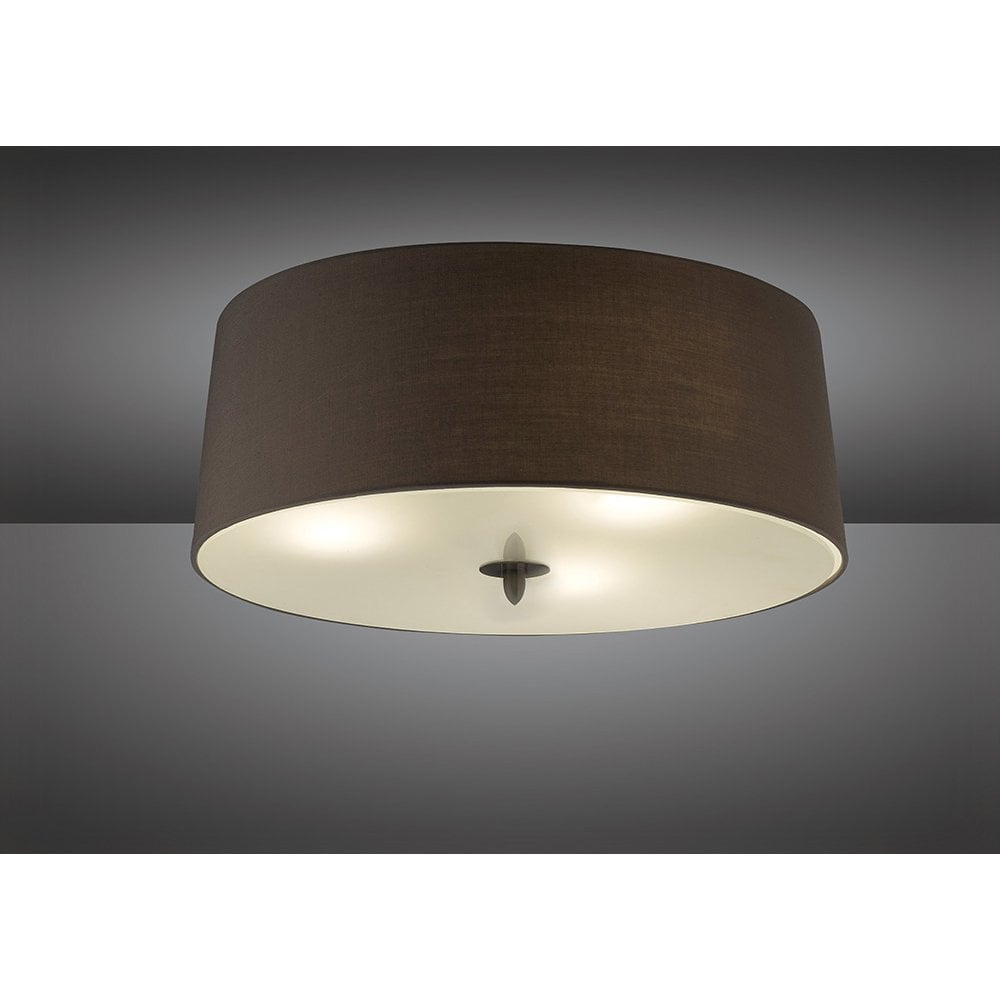 Lua Ceiling 3 Light E27, Ash Grey With Ash Grey Shade