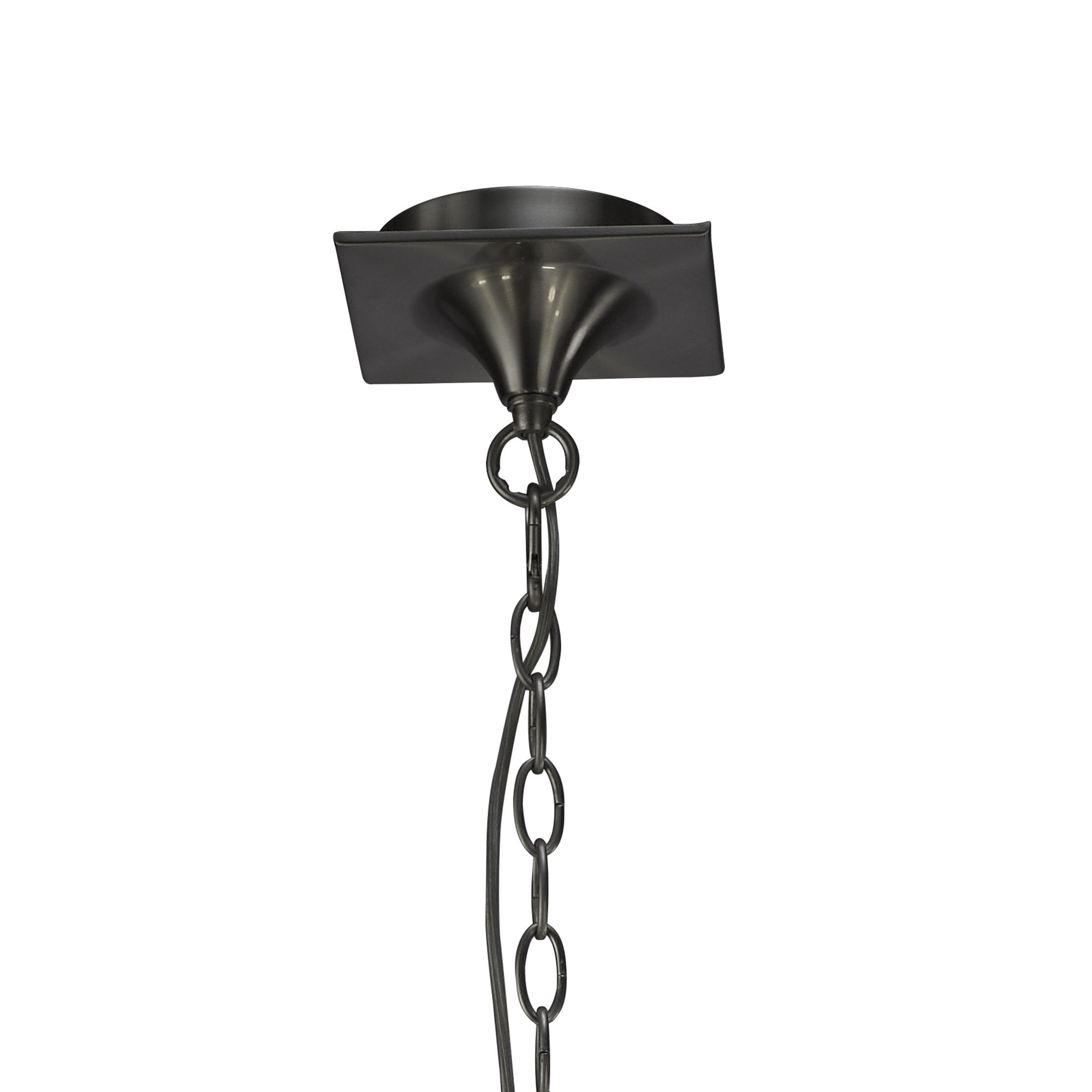 Lua Pendant 2 Arm 4 Light E27, Satin Nickel With White Shades