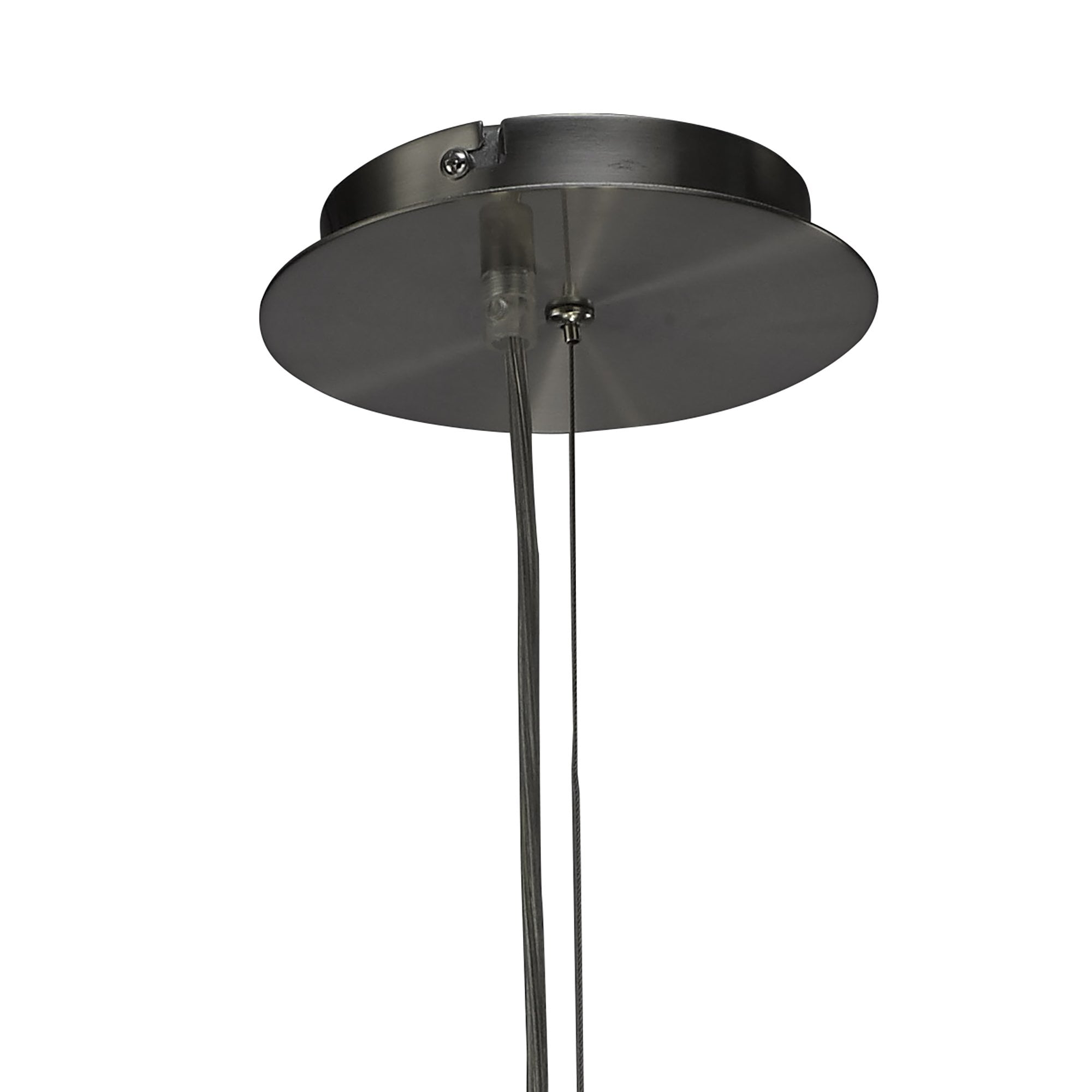 Lua Pendant 3 Light E27, Satin Nickel With White Shade