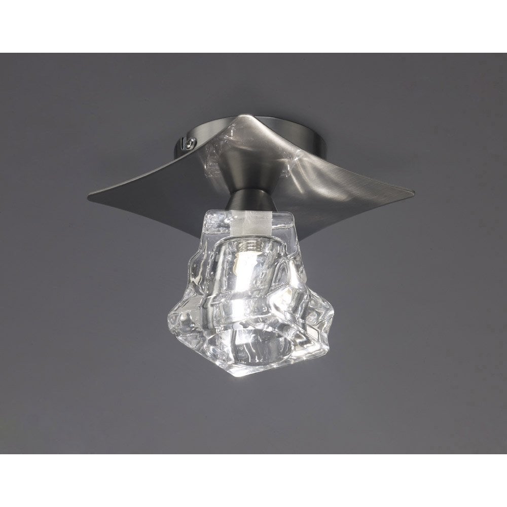 Iku Ceiling 1 Light G9, Satin Nickel