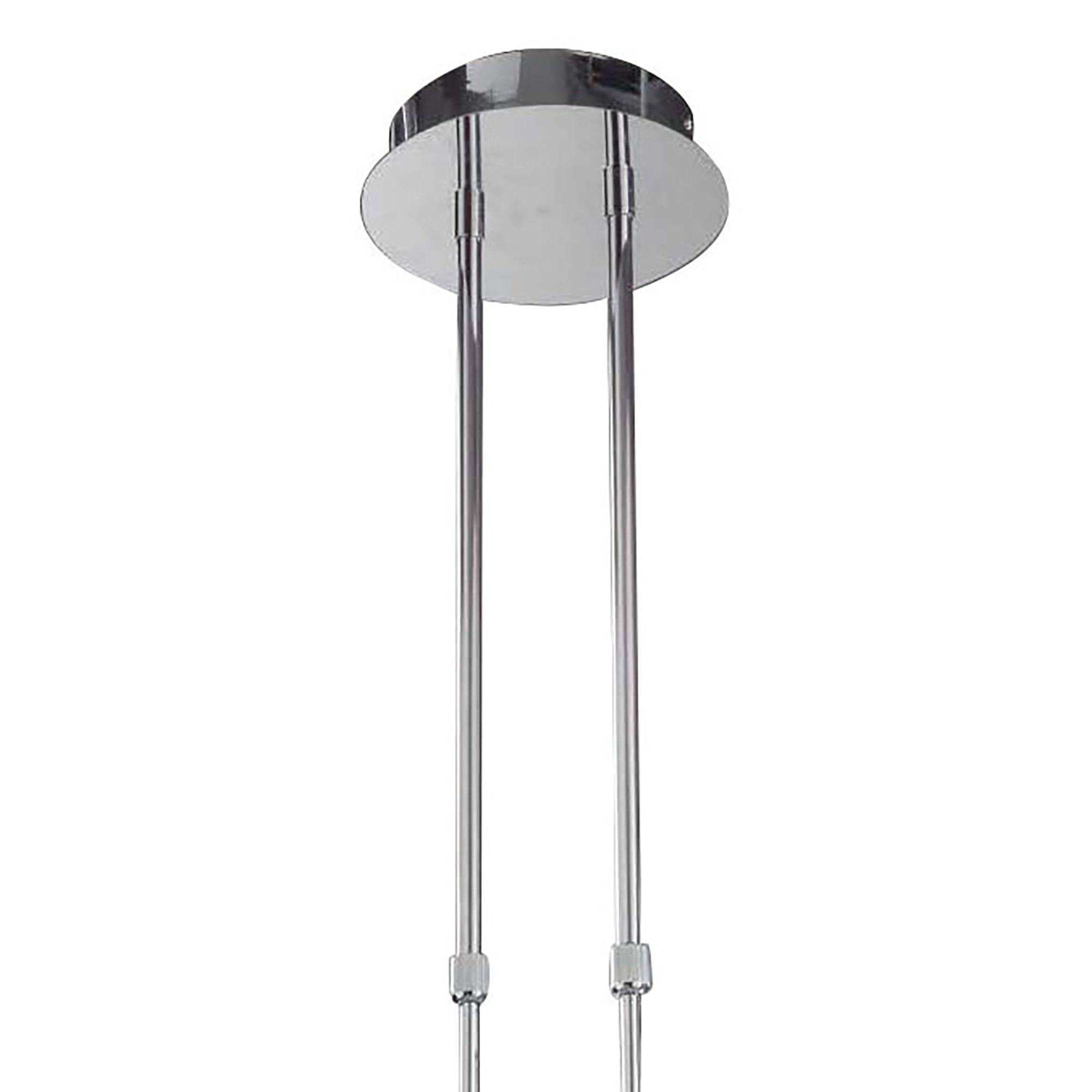 Mistral Telescopic 30W LED Round 3000K, 2700lm, Polished Chrome/Frosted Acrylic, 3yrs Warranty