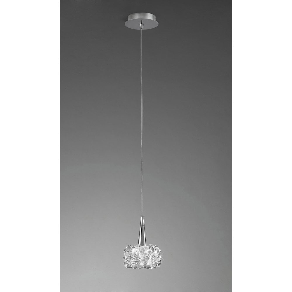 O2 Pendant 1 Light G9 Small, Polished Chrome