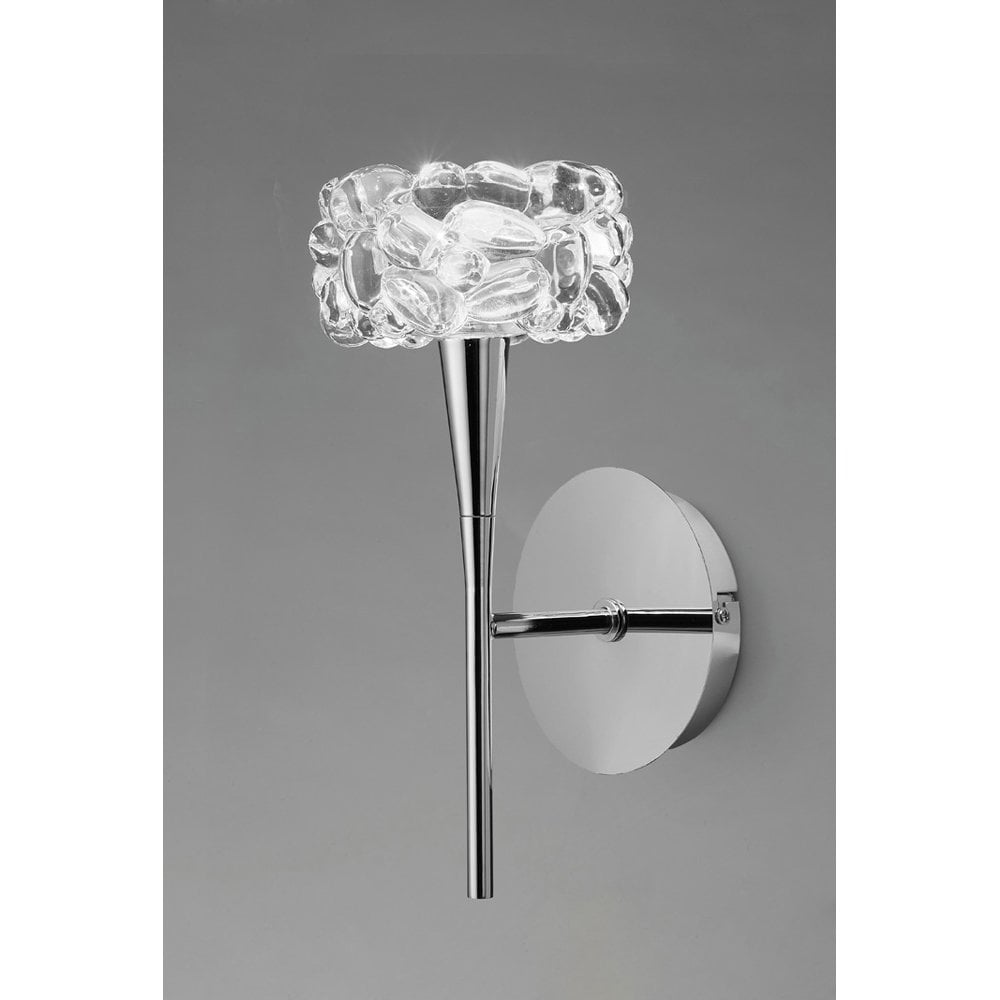 O2 Wall Lamp Switched 1 Light G9, Polished Chrome