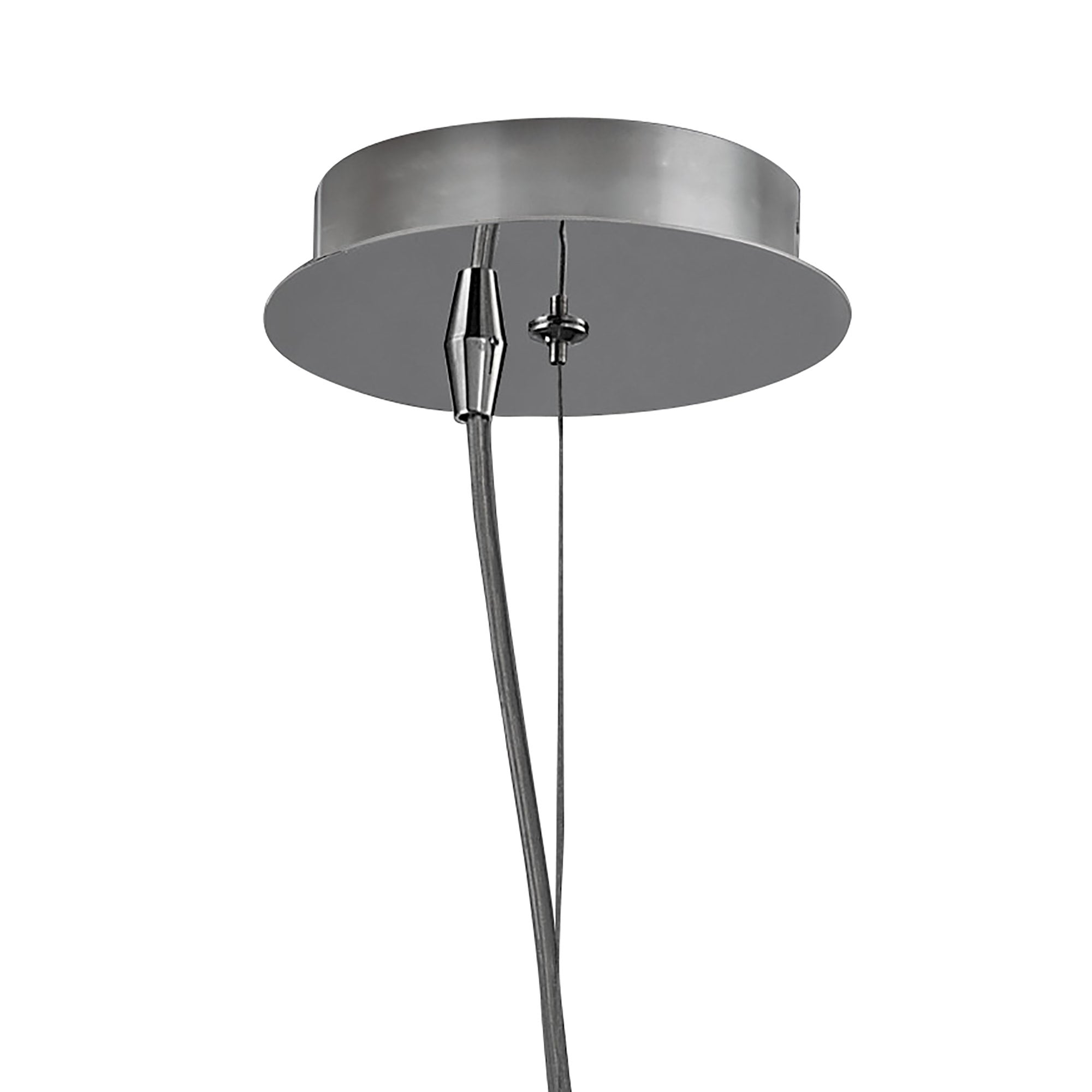 O2 Pendant 1 Light E27 Large, Polished Chrome