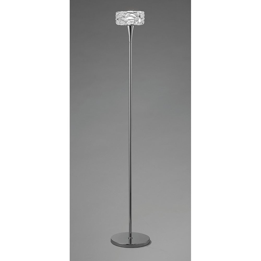 O2 Floor Lamp 1 Light E27, Polished Chrome