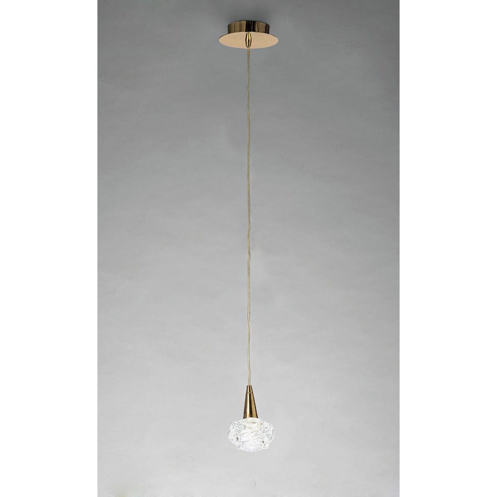 Maremagnum Pendant 1 Light G9, French Gold