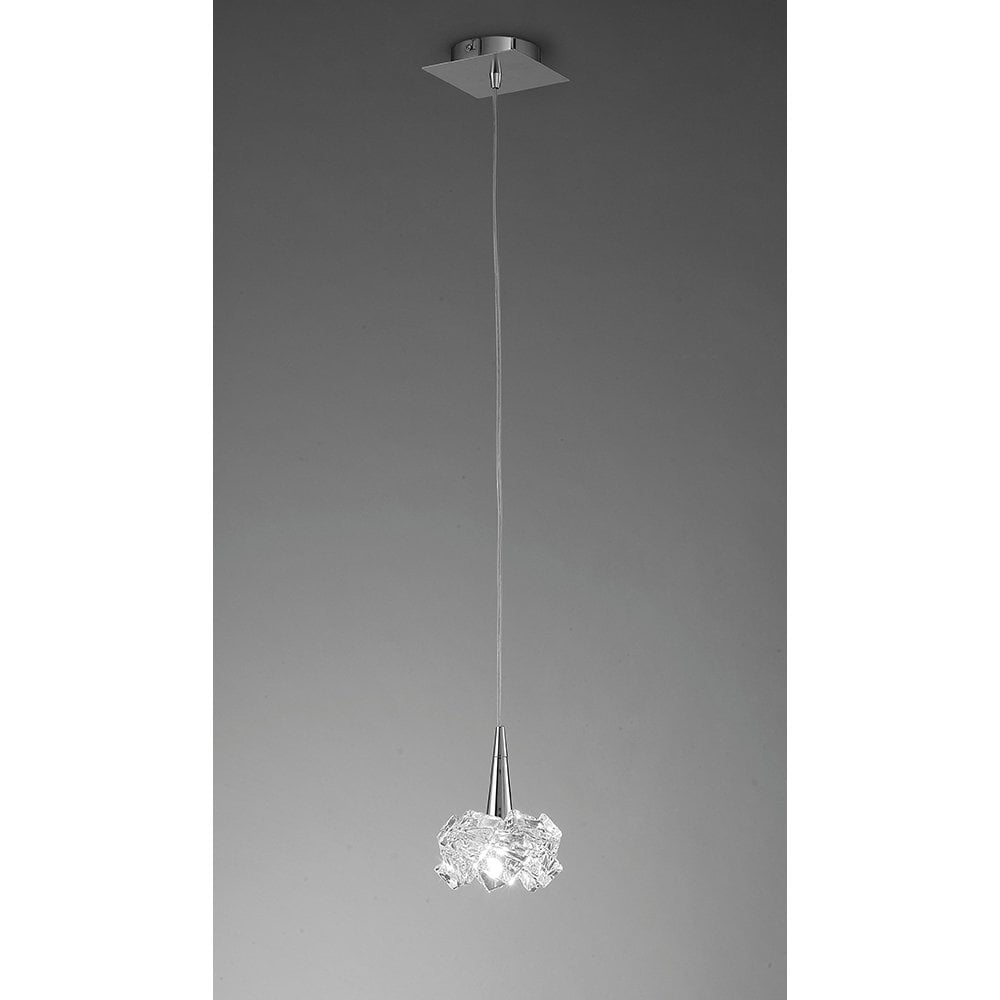 Artic Pendant 1 Light G9 Small, Polished Chrome