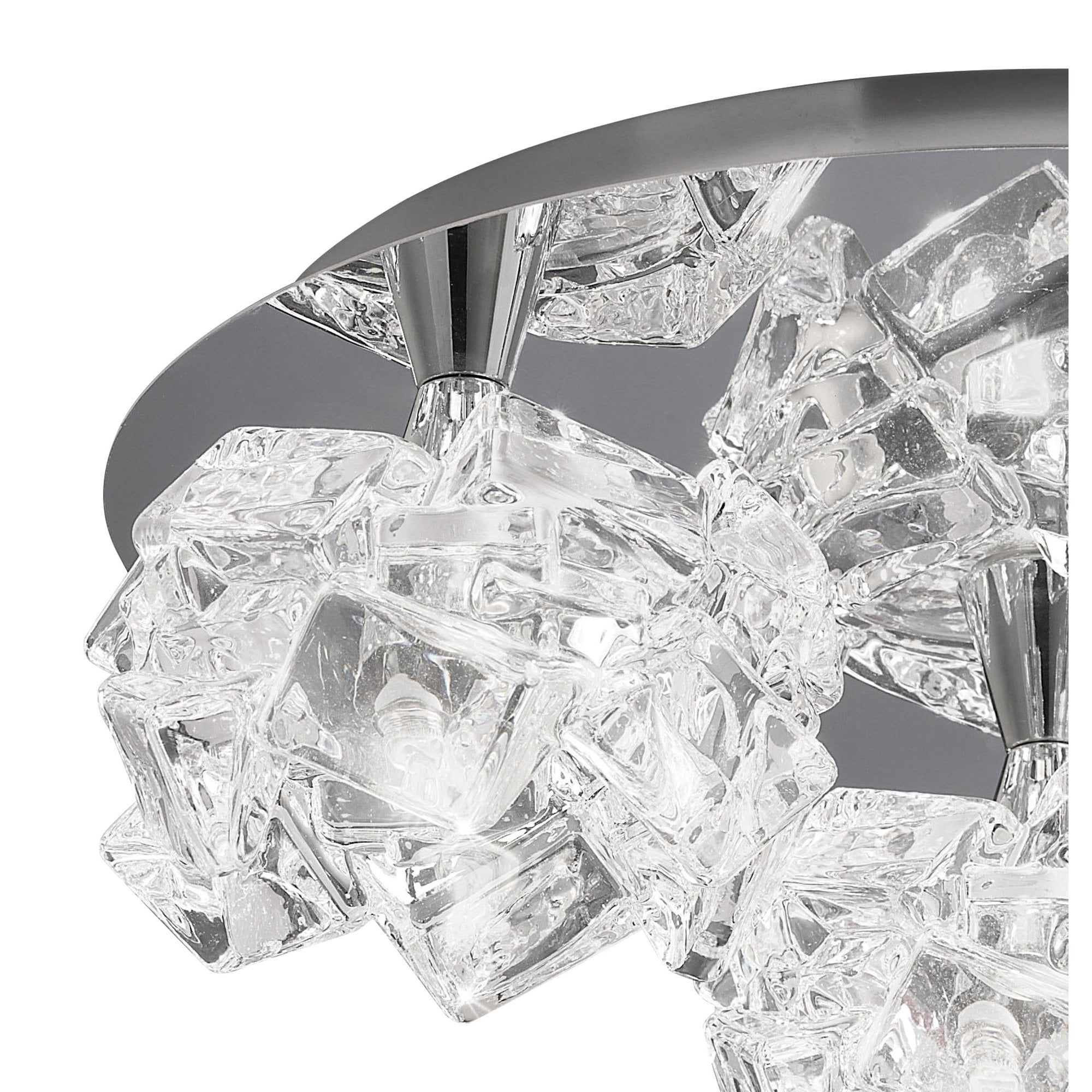 Artic Ceiling 3 Light G9 Round Small, Polished Chrome