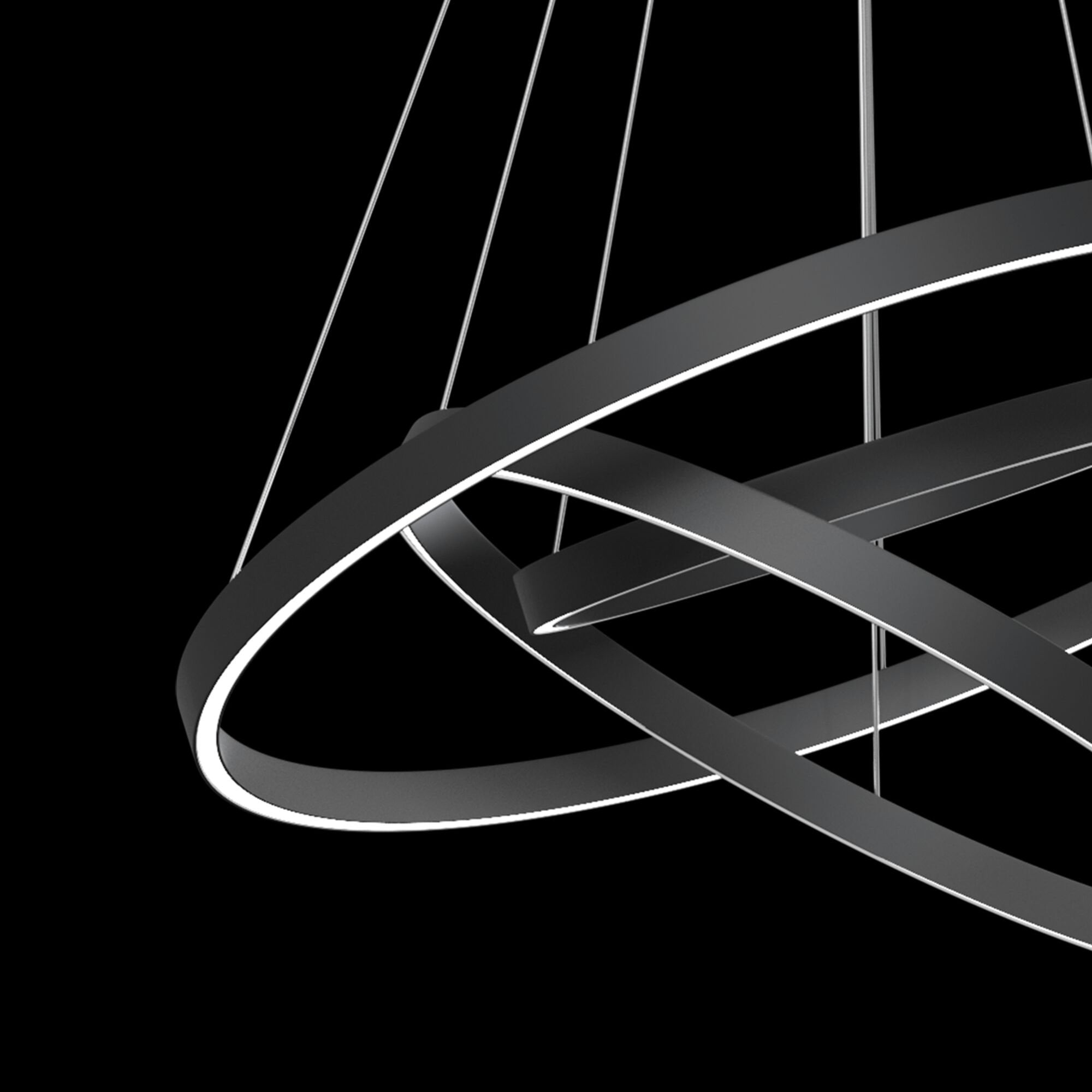 Technical Rim Black Pendant Lamp