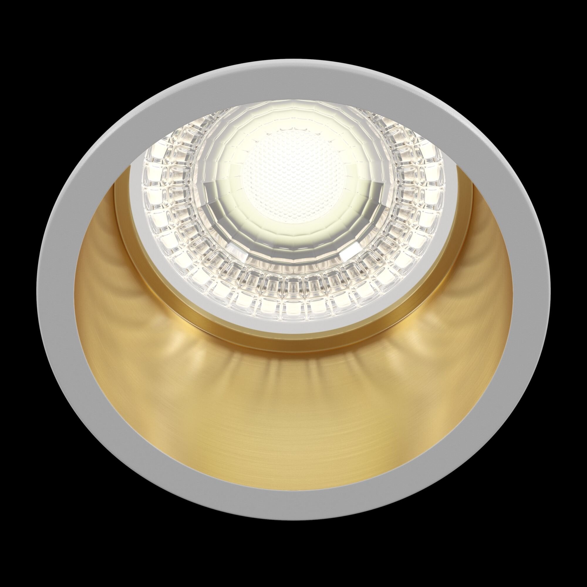 Downlight Reif White with Gold Downlight