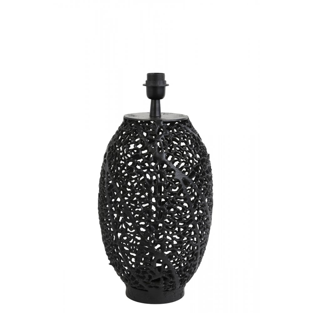 Lamp Base 26x44cm Sinula Matt Black