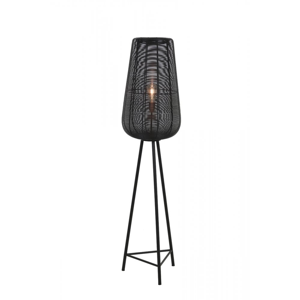 Floor Lamp 37x147cm Adeta Matt Black