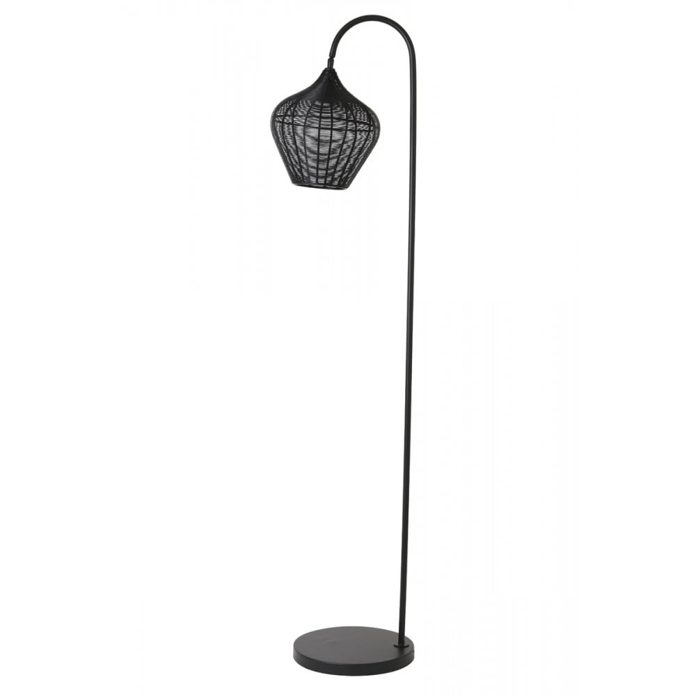 Floor Lamp 35x30x160cm Alvaro Matt Black