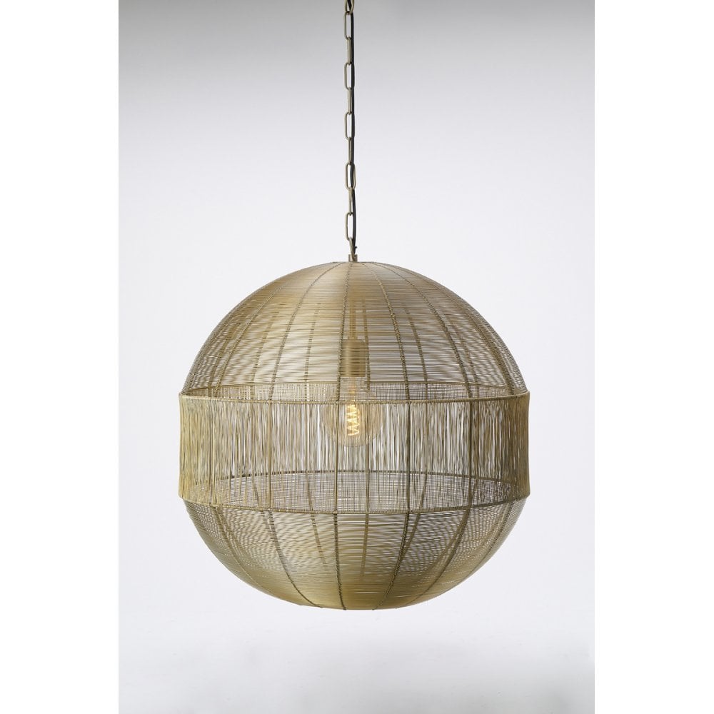 Hanging Lamp 55x56cm Pilka Light Gold