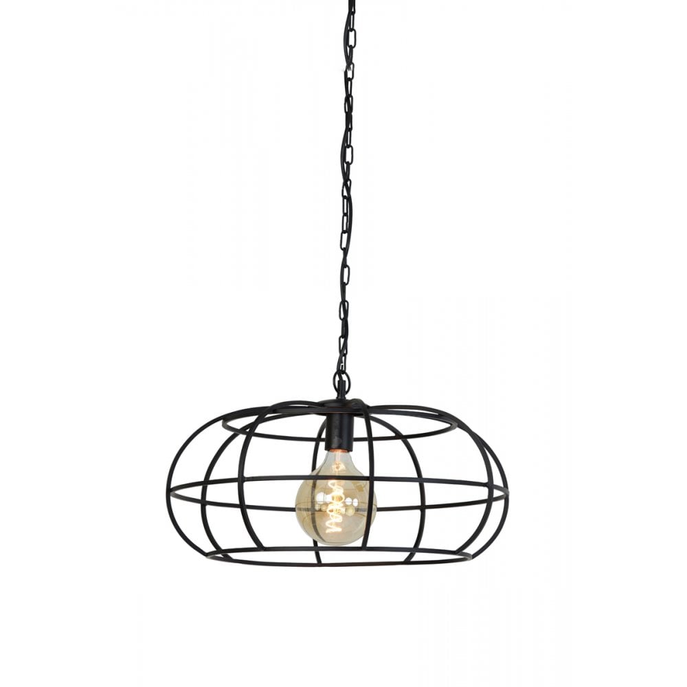 Hanging Lamp 53x28cm Imelda Matt Black