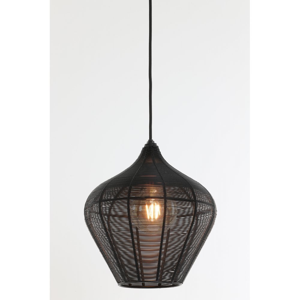 Hanging Lamp 27x29.5cm Alvaro Matt Black