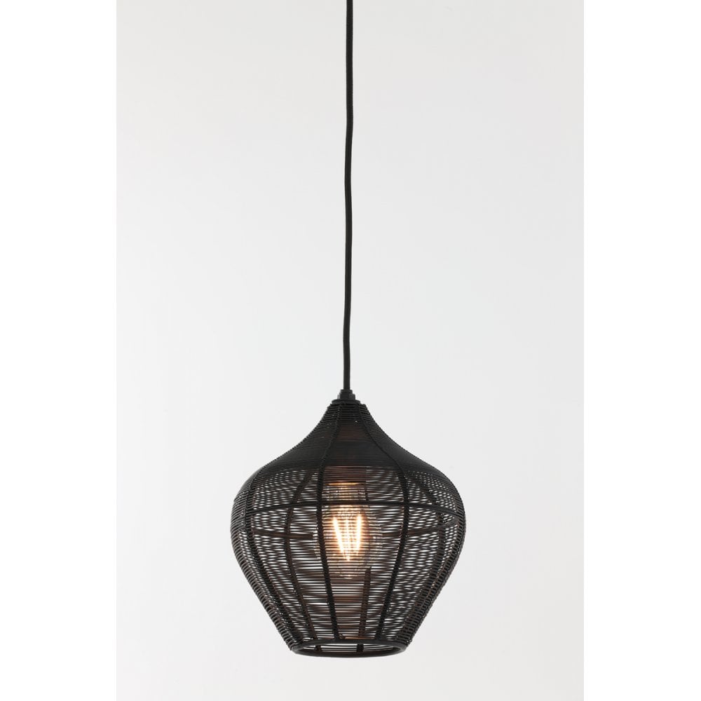 Hanging Lamp 20x22cm Alvaro Matt Black