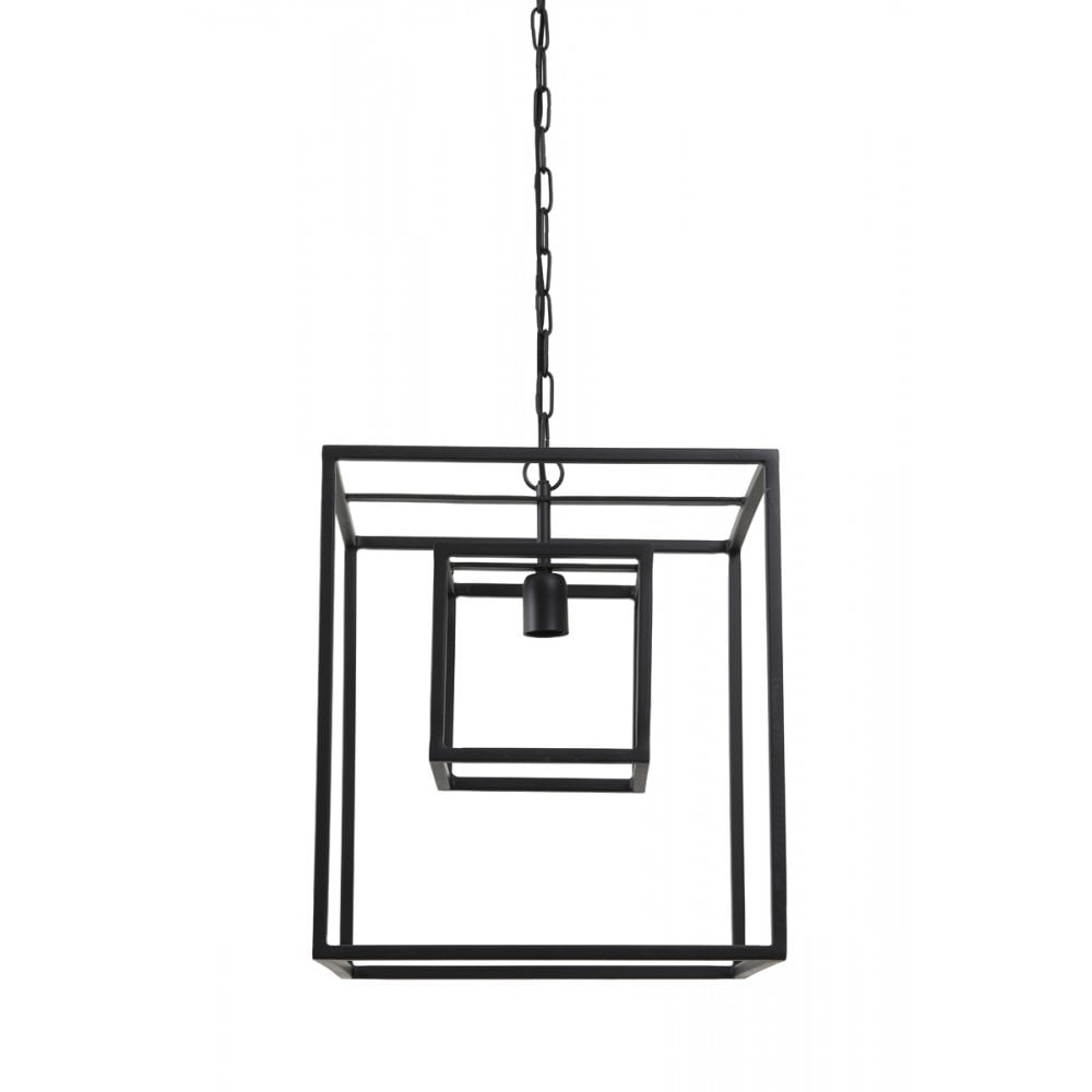 Hanging Lamp 40x40x44cm Kyvos Matt Black