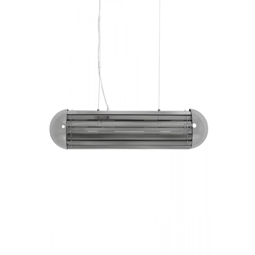 Hanging Lamp 6L 20x80cm Grayson Chrome+Smoked