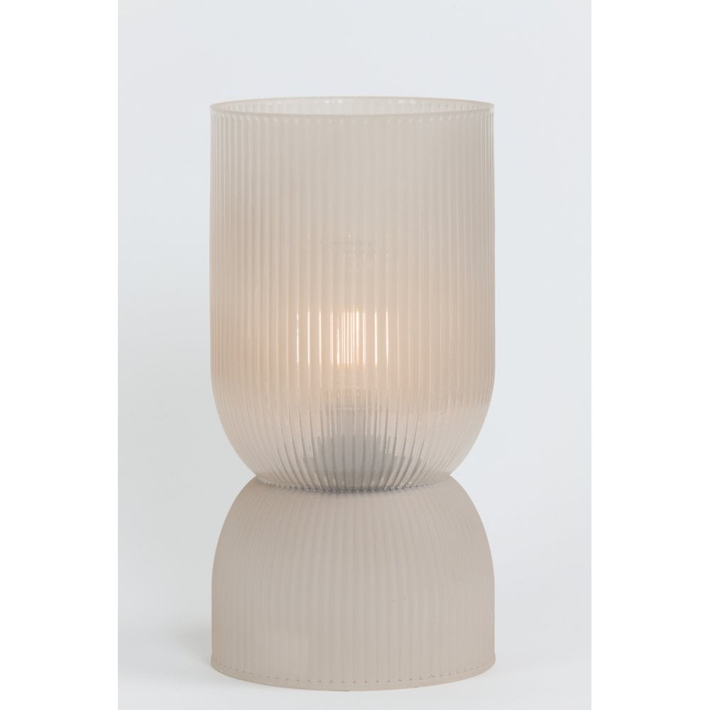 Table Lamp LED 14x27.5cm Phoebe Glass Light Grey