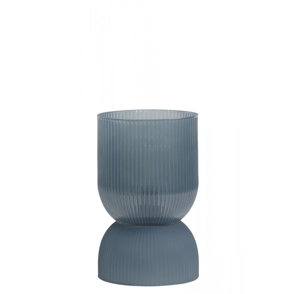 Table Lamp LED 12x19.5cm Phoebe Glass Blue-Grey