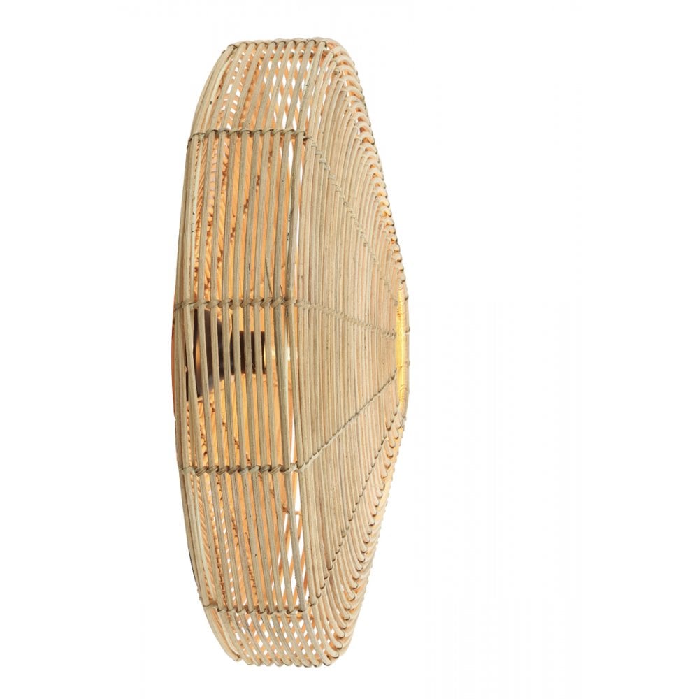 Wall Lamp 60x21cm Mataka Rattan Natural