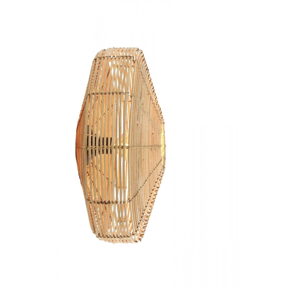 Wall Lamp 51x21cm Mataka Rattan Natural