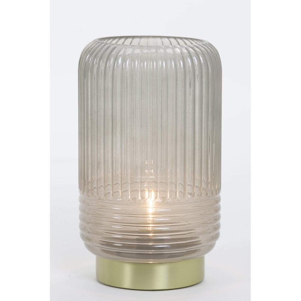 Table Lamp LED 16x26.5cm Lipa Glass Warm Grey