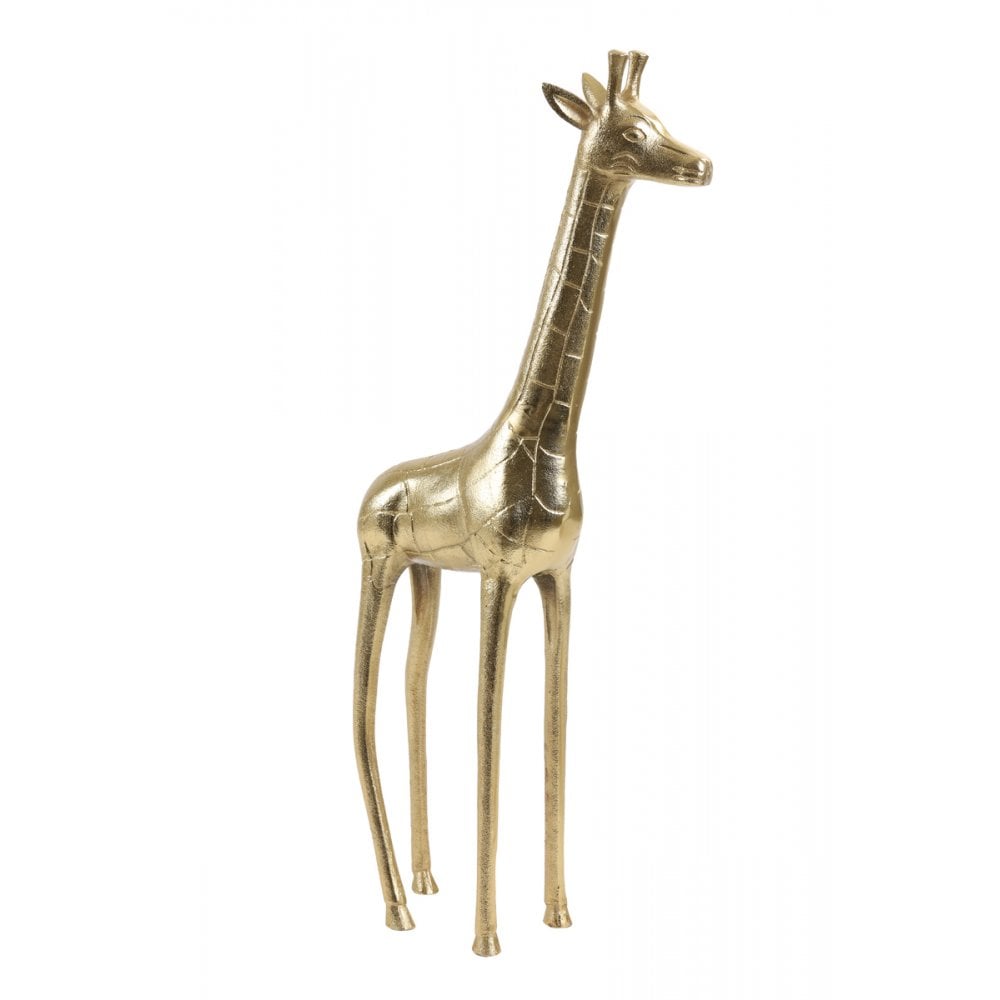 Ornament 28x11x63cm Giraffe Gold
