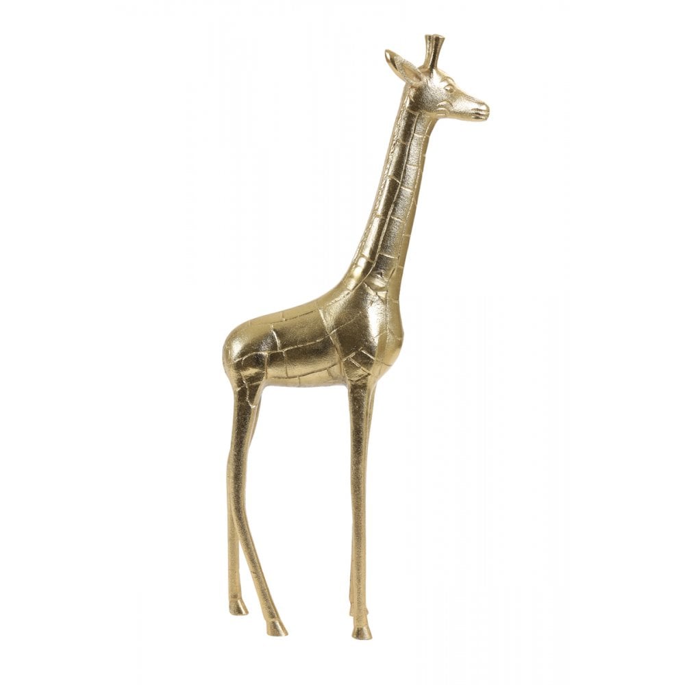 Ornament 28x11x63cm Giraffe Gold