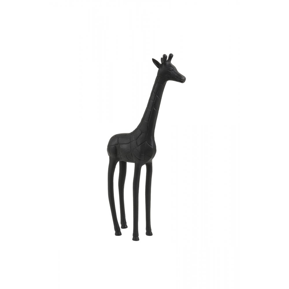 Ornament 17x9x46cm Giraffe Black