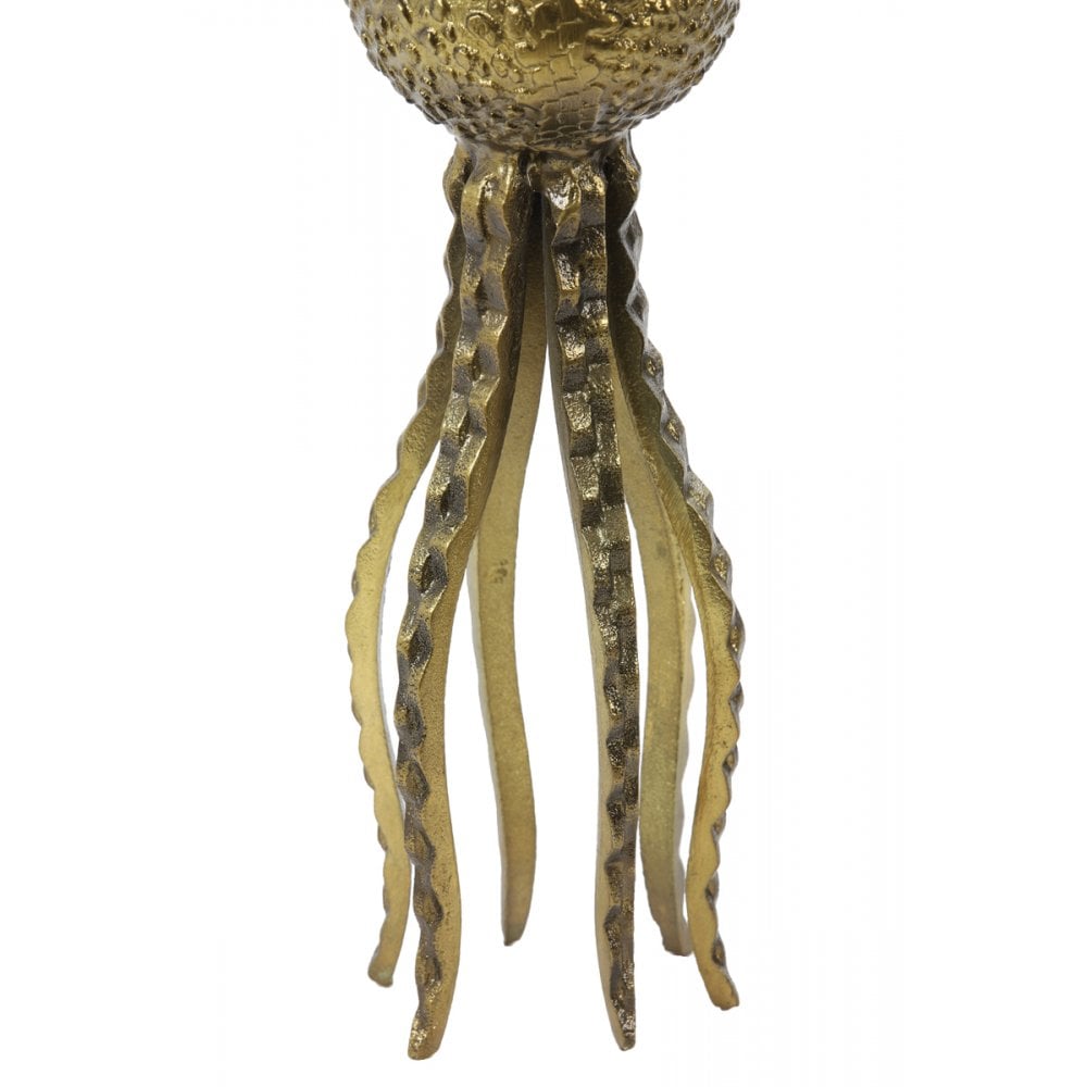 Ornament 12x25cm Octopus Antique Bronze