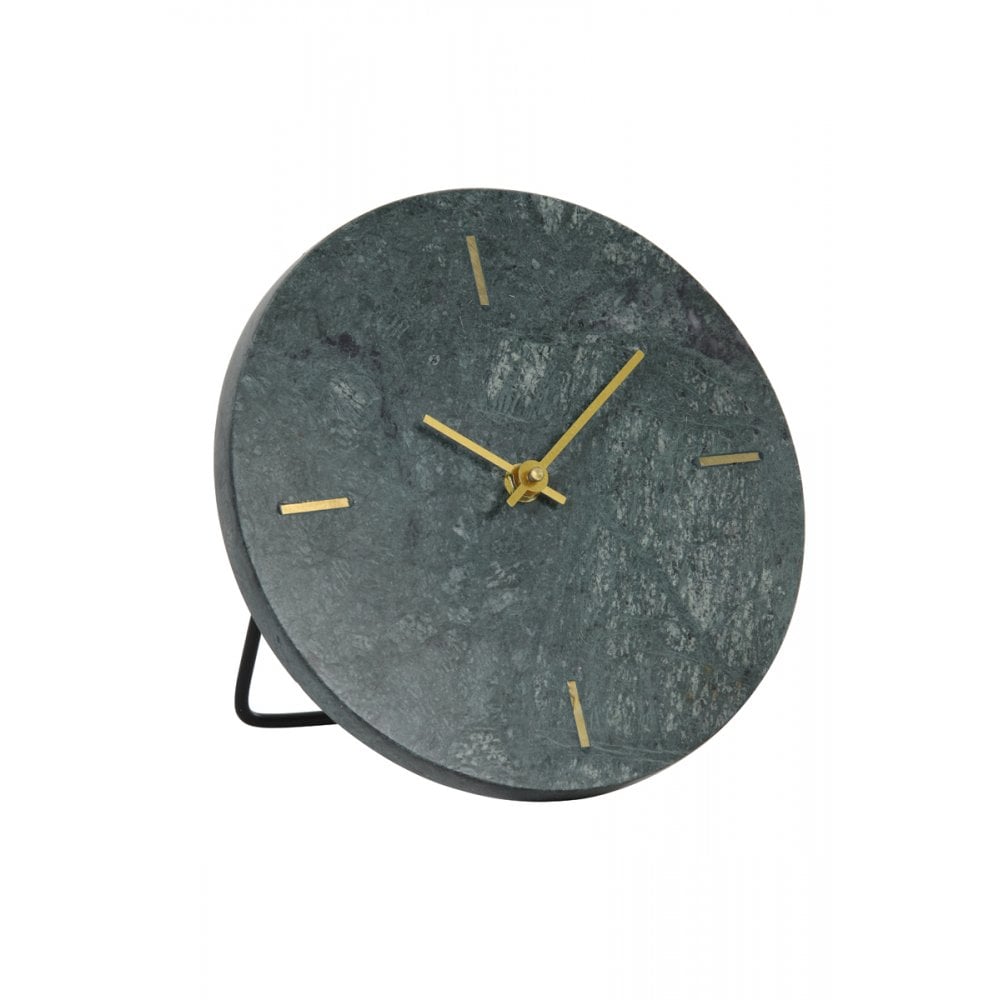 Clock 20cm Moreno Marble Green