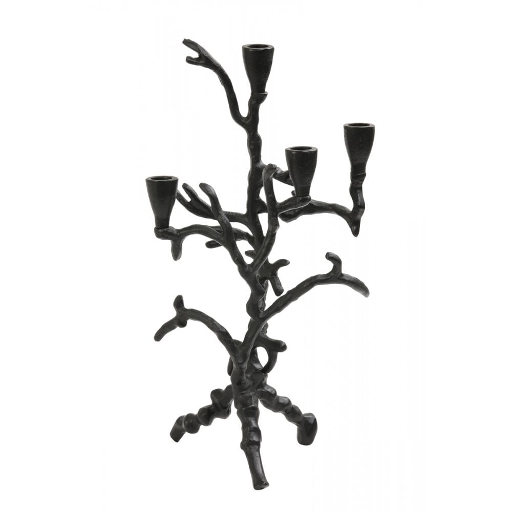 Candle Holder 22x16x43cm Parina Black