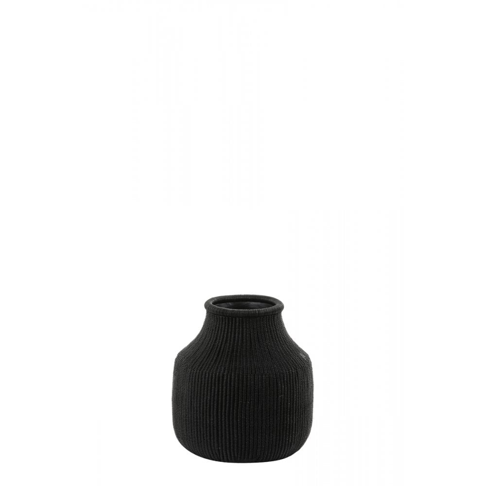 Vase Deco 20x20cm Mokado Black