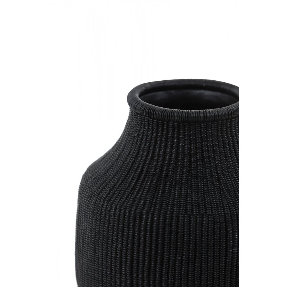 Vase Deco 20x20cm Mokado Black