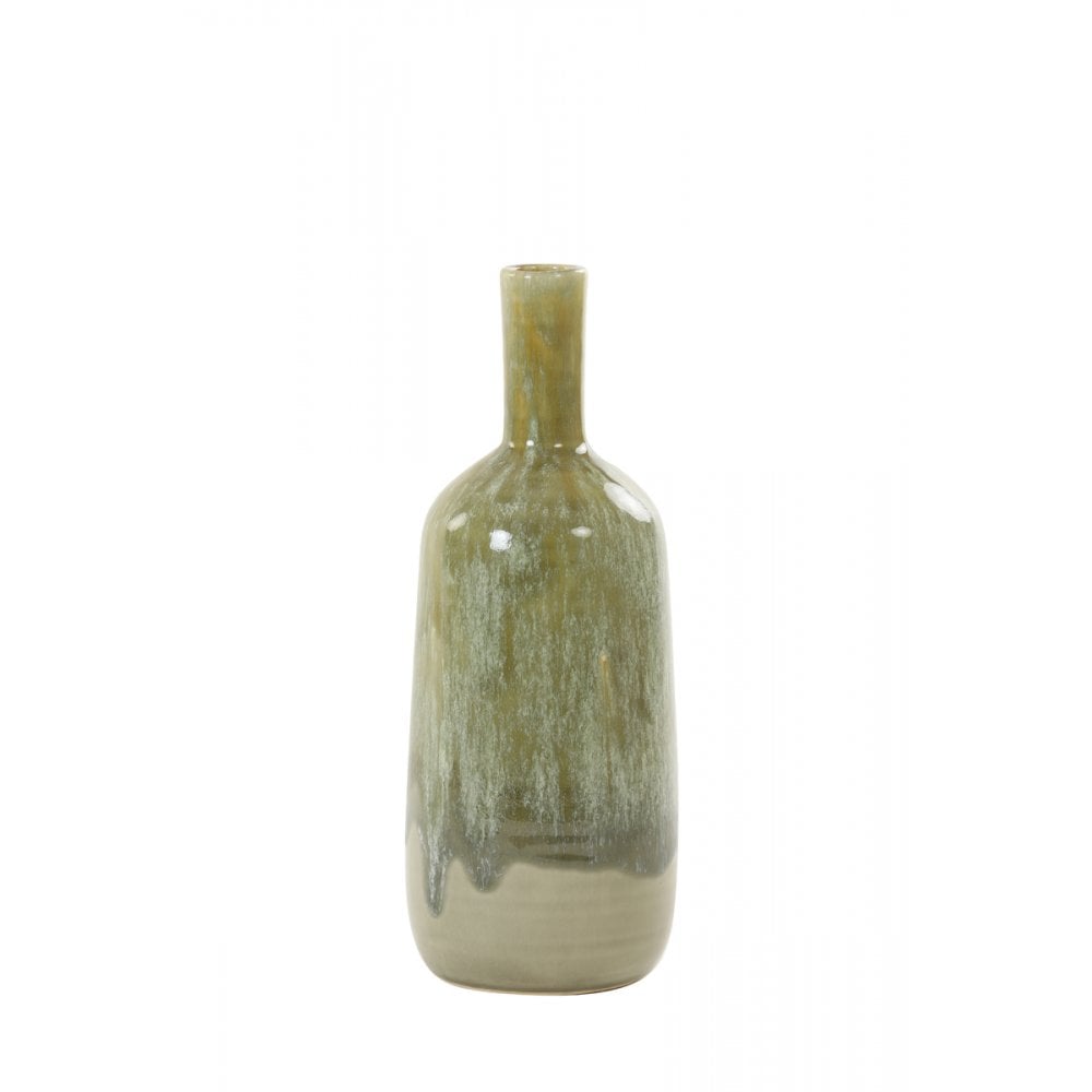 Vase 12.5x33.5cm Mariela Ceramics Olive Green