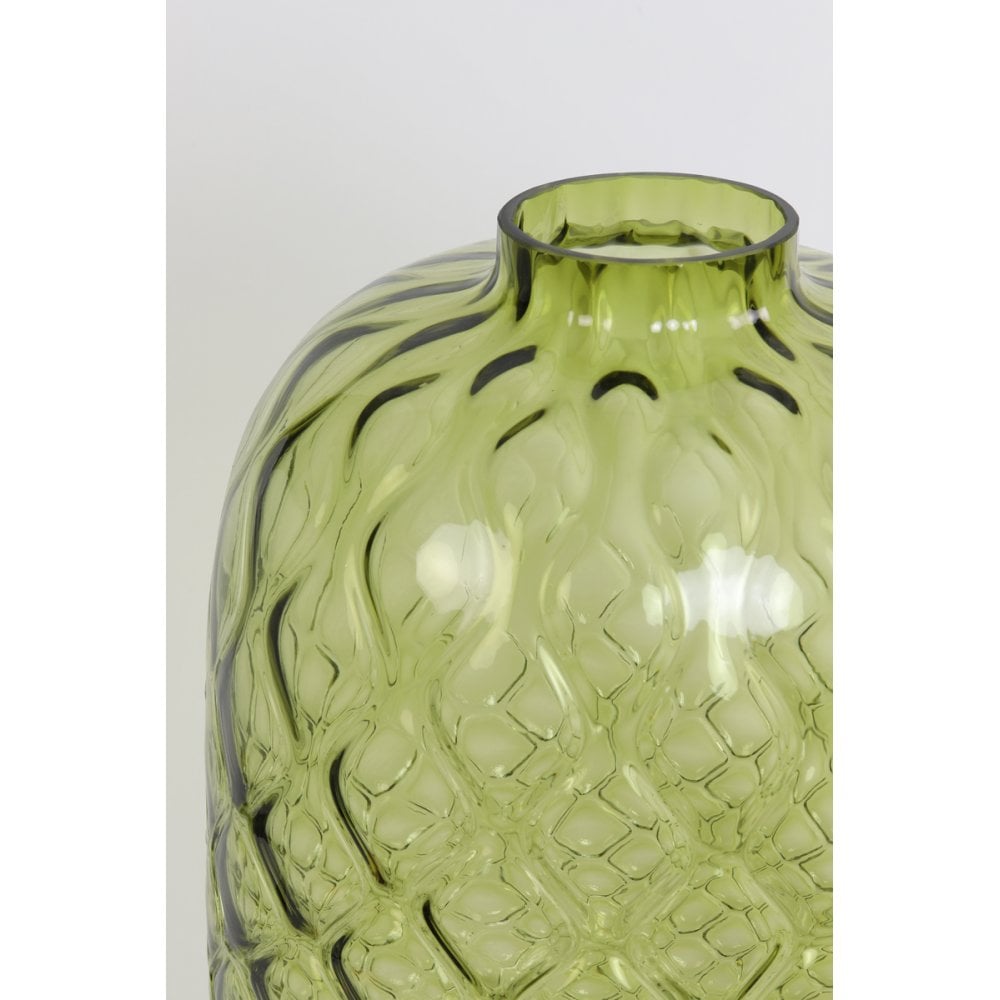 Vase 34x50cm Carino Glass Olive Green