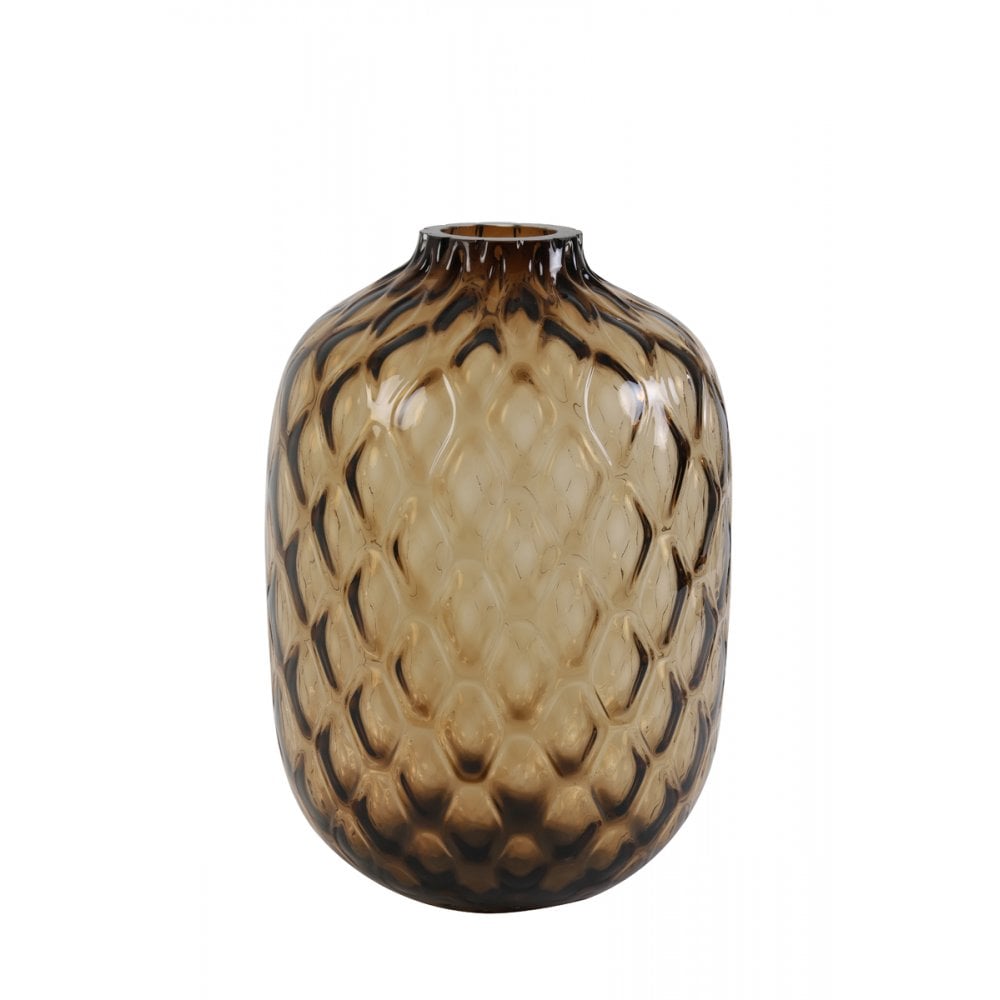 Vase 29x42cm Carino Glass Brown