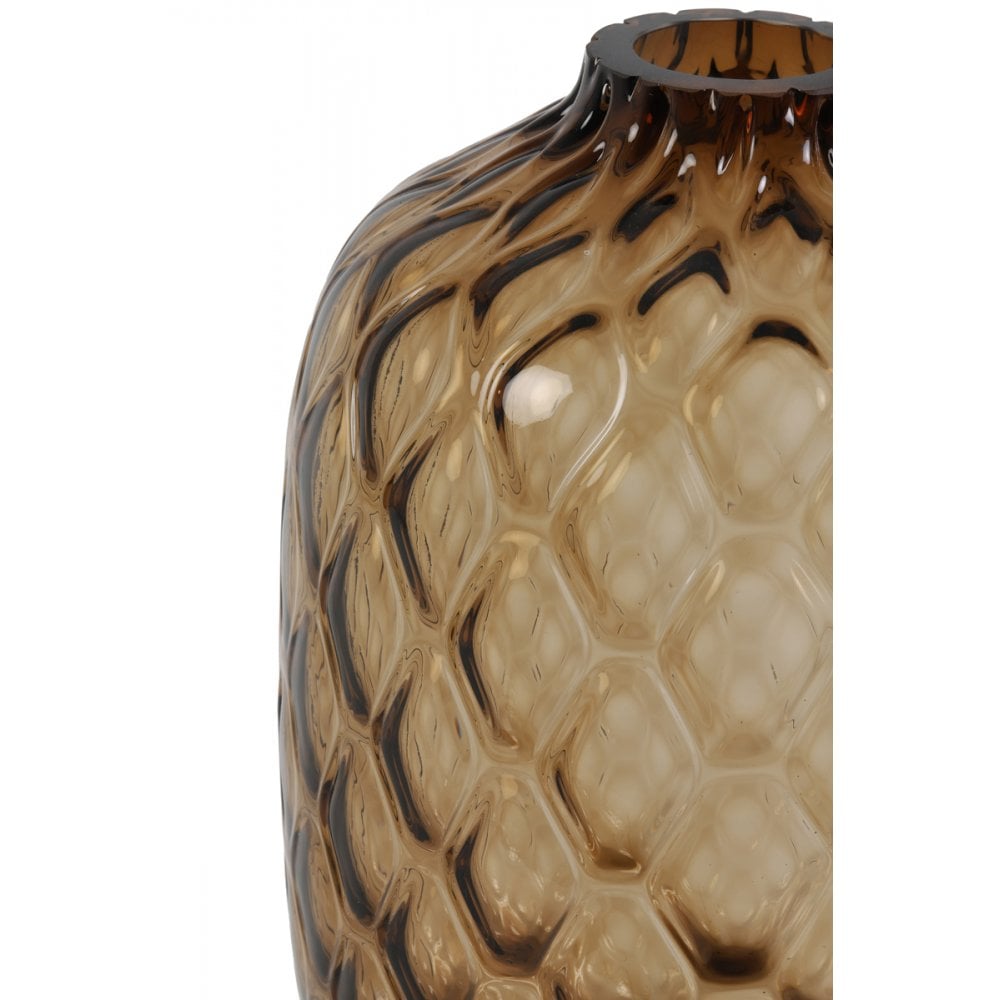 Vase 29x42cm Carino Glass Brown