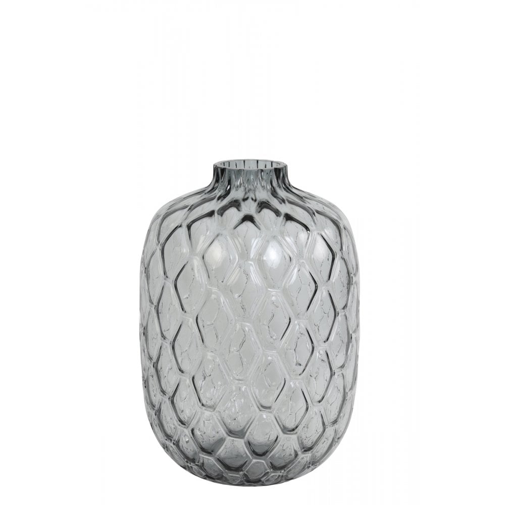 Vase 29x42cm Carino Glass Grey