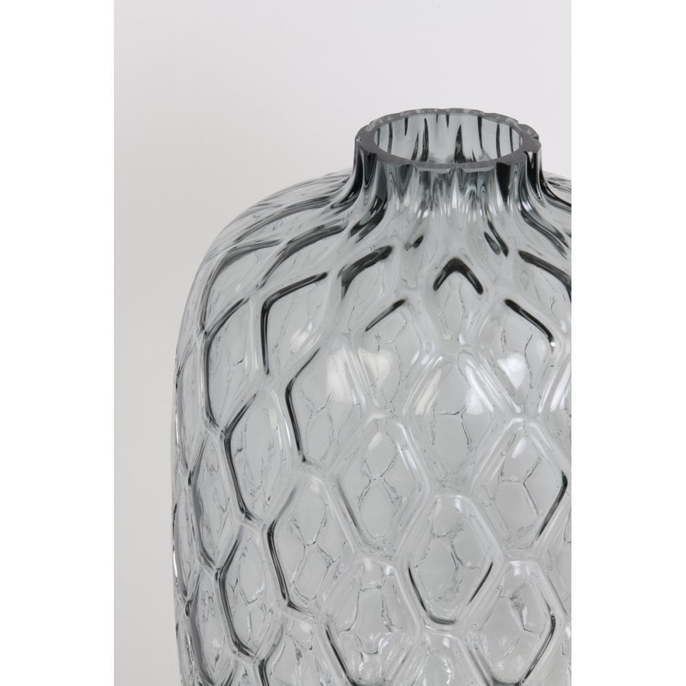 Vase 29x42cm Carino Glass Grey