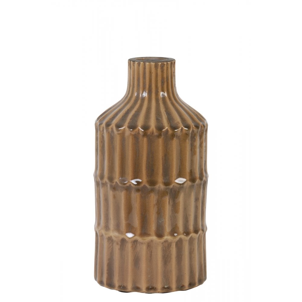 Vase Deco 15x30cm Dalyan Ceramics Caramel