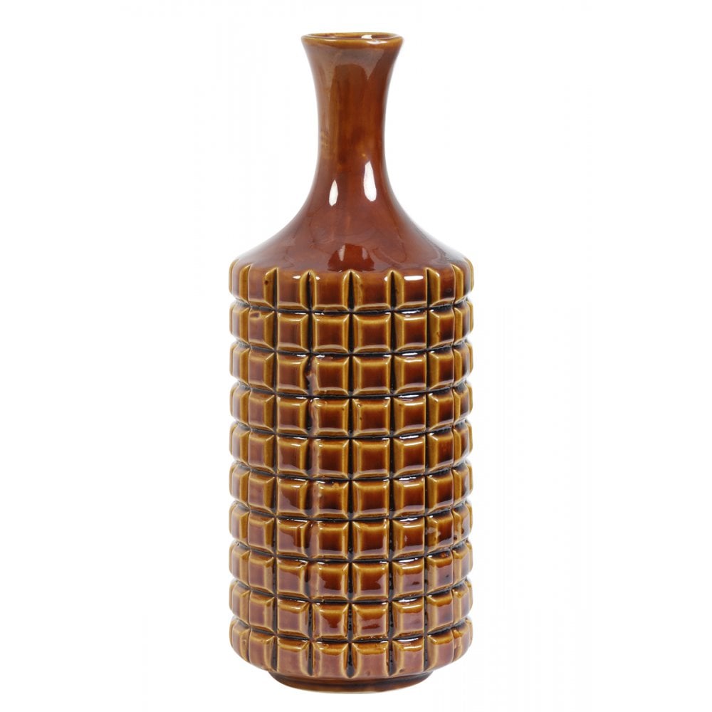 Vase Deco 13.5x35cm Danie Ceramics Brown