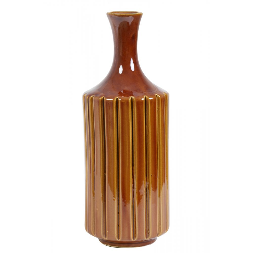 Vase Deco 13.5x35cm Dannee Ceramics Brown