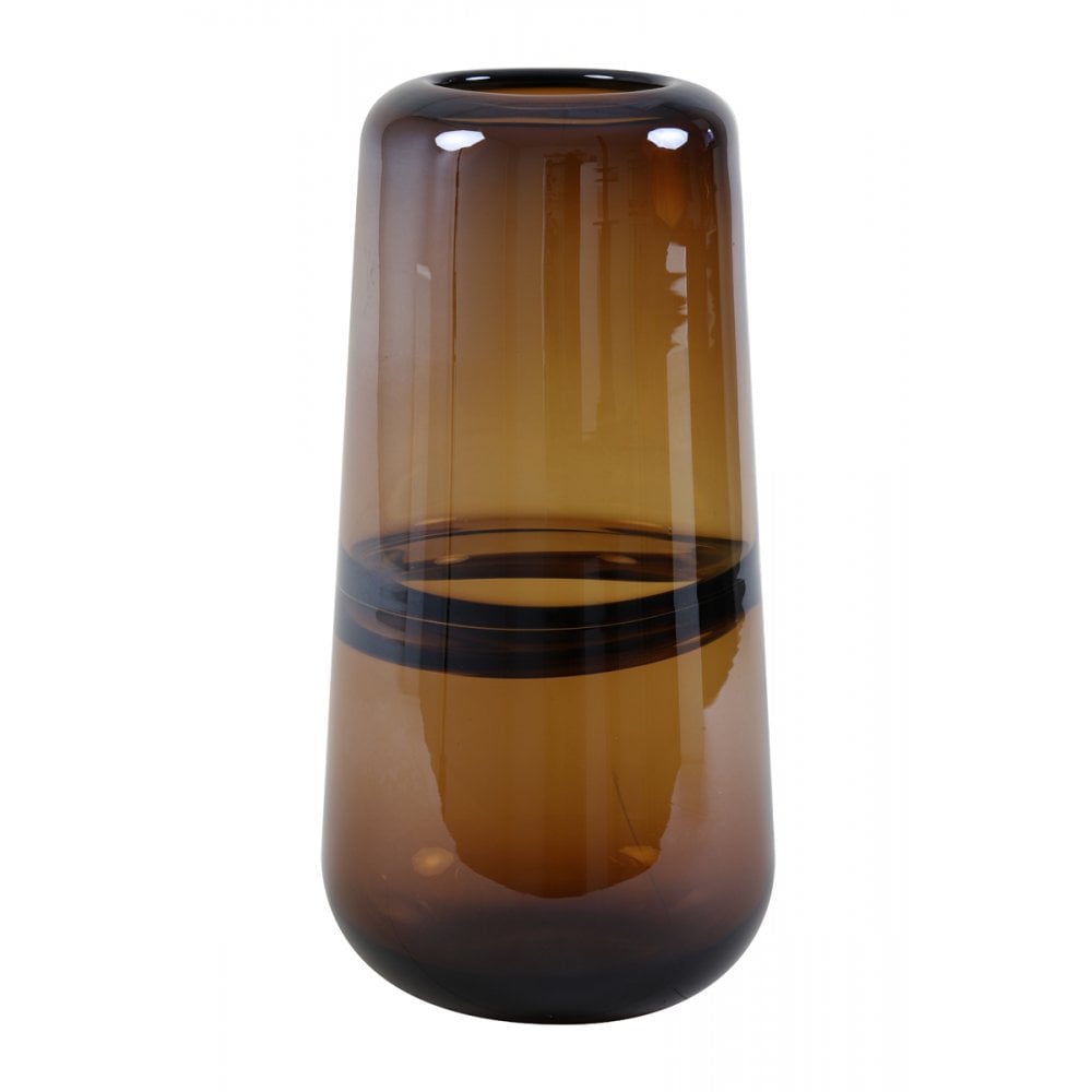 Vase 15x31cm Ermida Glass Brown Luster