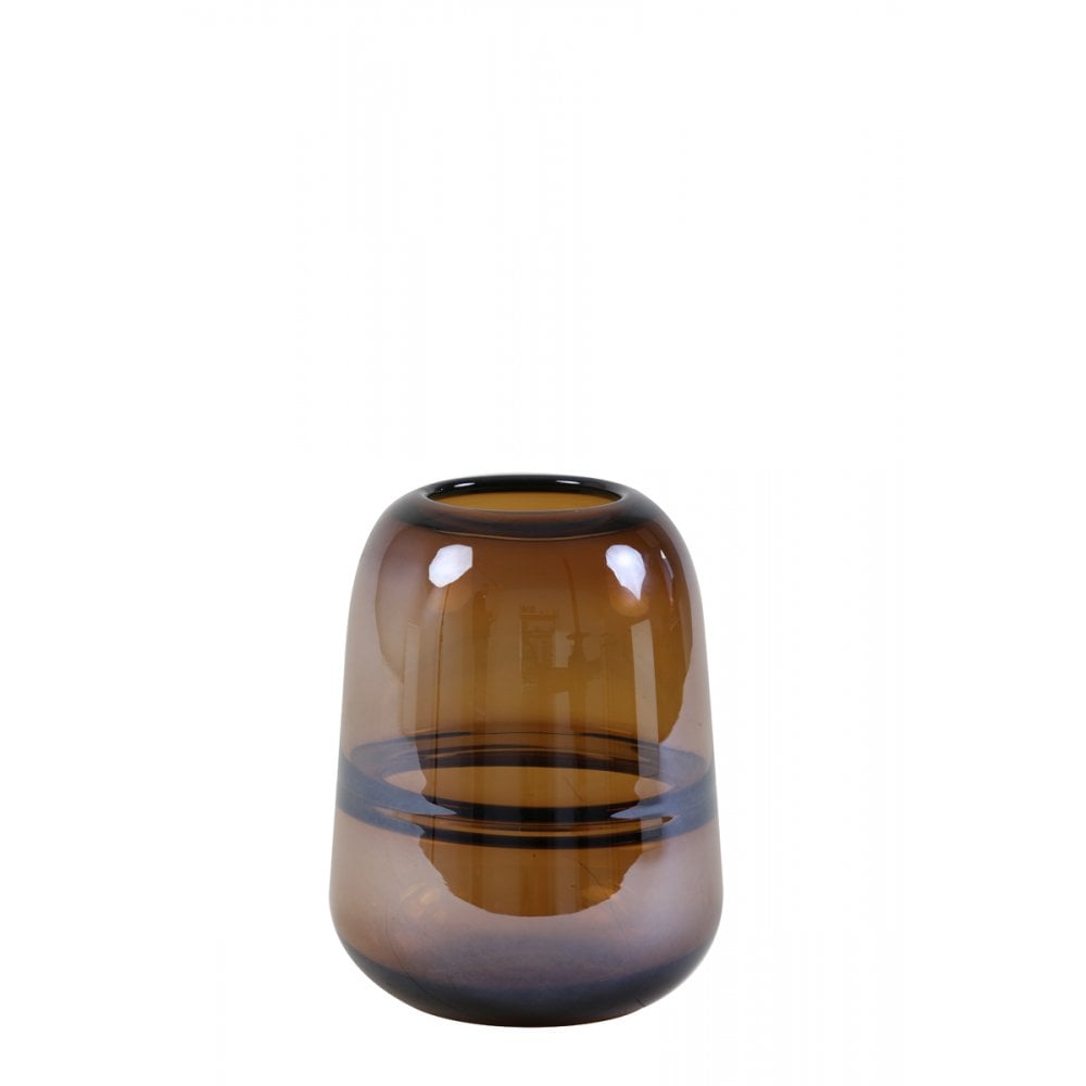 Vase 13x18cm Ermida Glass Brown Luster